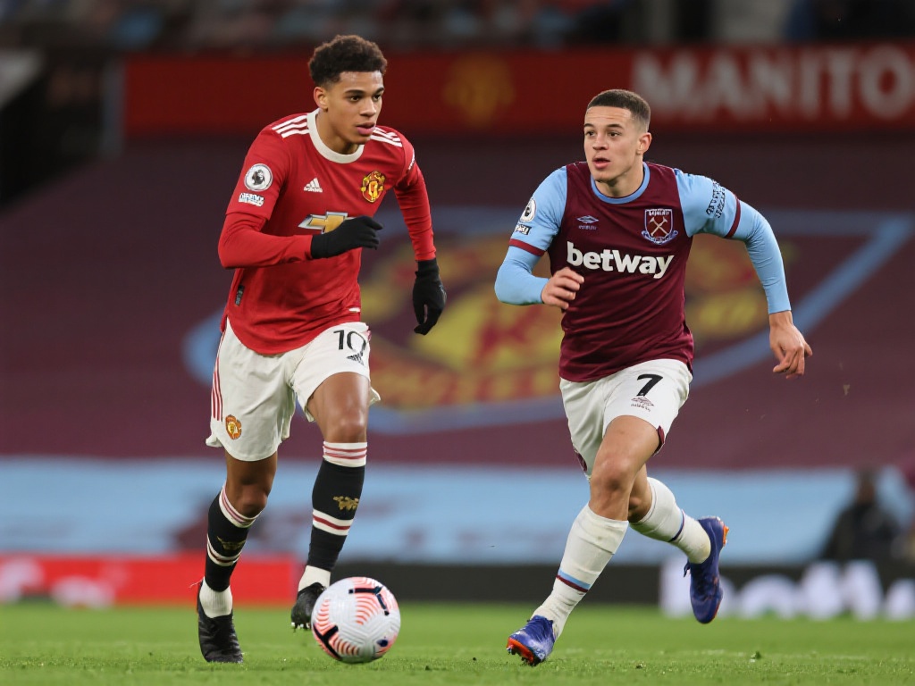 曼联对阵西汉姆联:B费坐镇中场,霍伊伦与芒特联袂首发,巴因迪尔镇守球门 在前锋线上,霍伊伦和芒特的首发组合展现了